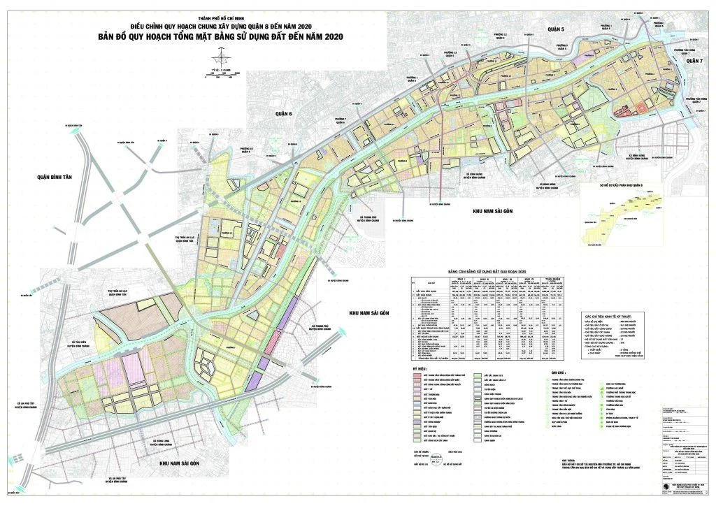 Bản đồ quy hoạch Quận 8 TPHCM