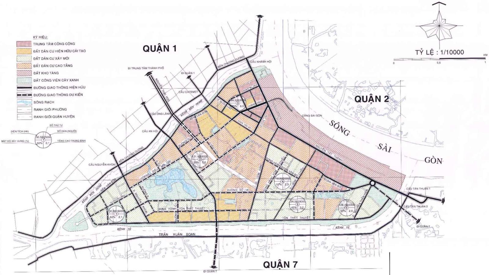 Bản đồ quy hoạch không gian quận 4