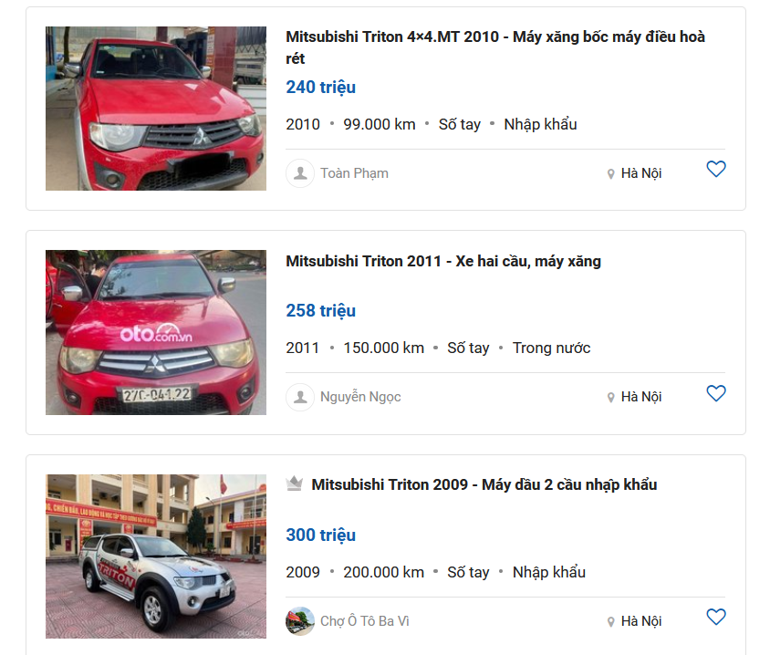 Mitsubishi Triton đời 2009 - 2011
