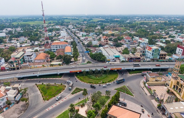 Hình ảnh một góc huyện Củ Chi nhìn từ trên cao