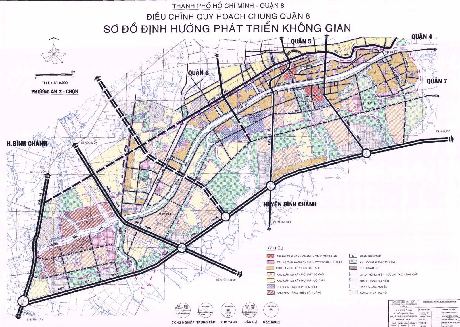 Bản đồ quy hoạch không gian quận 8