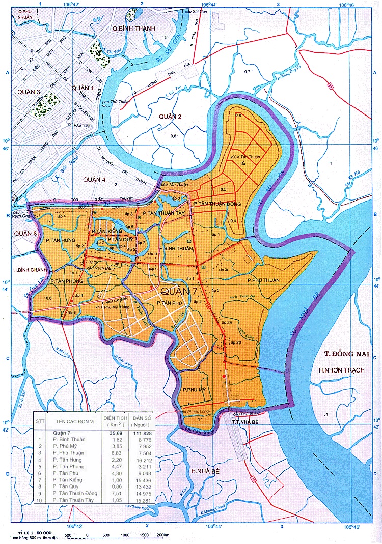 Bản đồ Quận 7