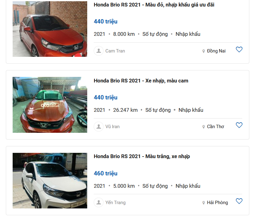 Honda Brio.