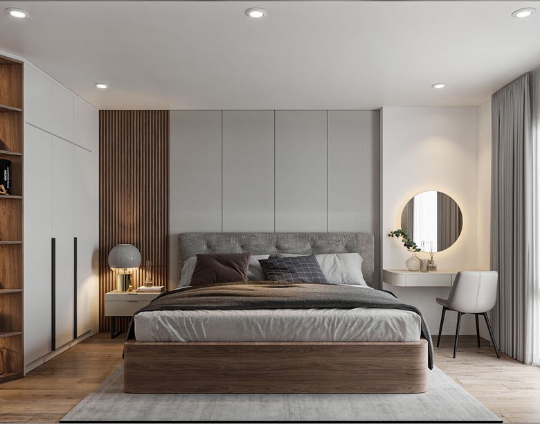 Giường th&ocirc;ng minh t&iacute;ch hợp hộc đựng đồ lớn gi&uacute;p anh chị cất giữ những đồ kh&ocirc;ng d&ugrave;ng đến như chăn ga m&ugrave;a đ&ocirc;ng.