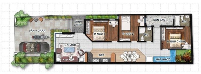 Mặt bằng công năng nhà cấp 4 Mặt bằng công năng nhà cấp 4