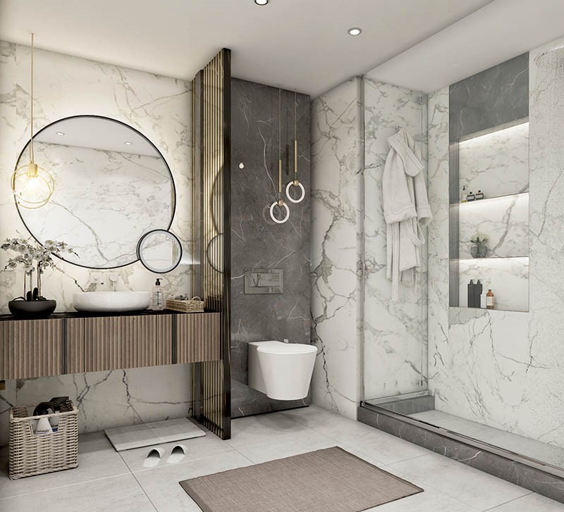 Phòng tắm trang bị đầy đủ các thiết bị cao cấp, hiện đại. Phòng tắm trang bị đầy đủ các thiết bị cao cấp, hiện đại.