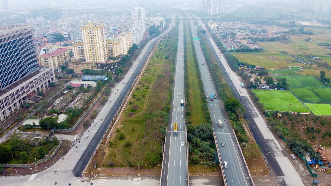 Đường Vành đai 3,5 đoạn từ Đại lộ Thăng Long vào đường 32
