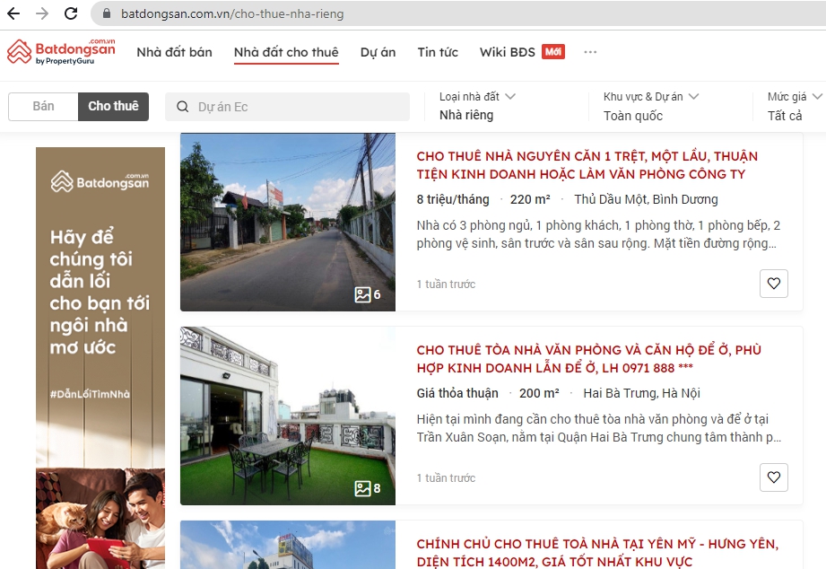 Đăng tin cho thu&ecirc; nh&agrave;