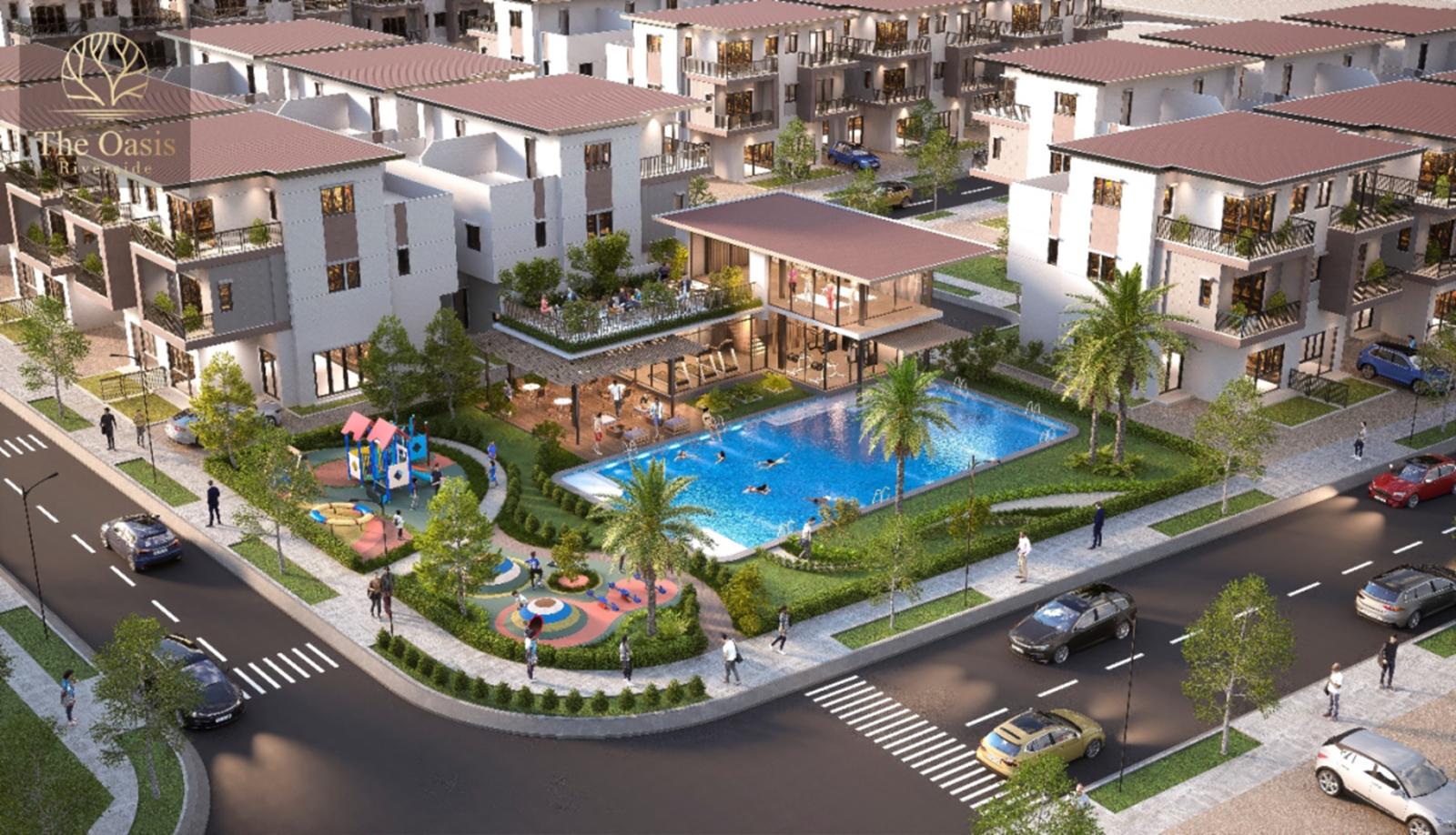 Phối cảnh khu tiện ích The Oasis Riverside. Ảnh: SNI