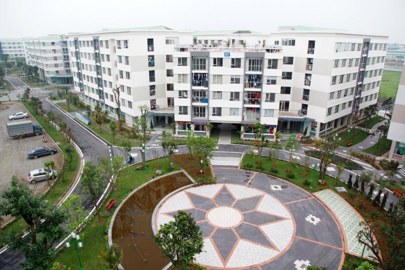 Hình ảnh một dự án nhà ở xã hội đã hoàn thiện và đi vào hoạt động