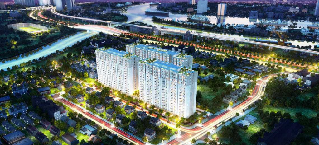Phối cảnh tổng thể dự án căn hộ chung cư Quận 6 dưới 3 tỷ - StarLight Riverside