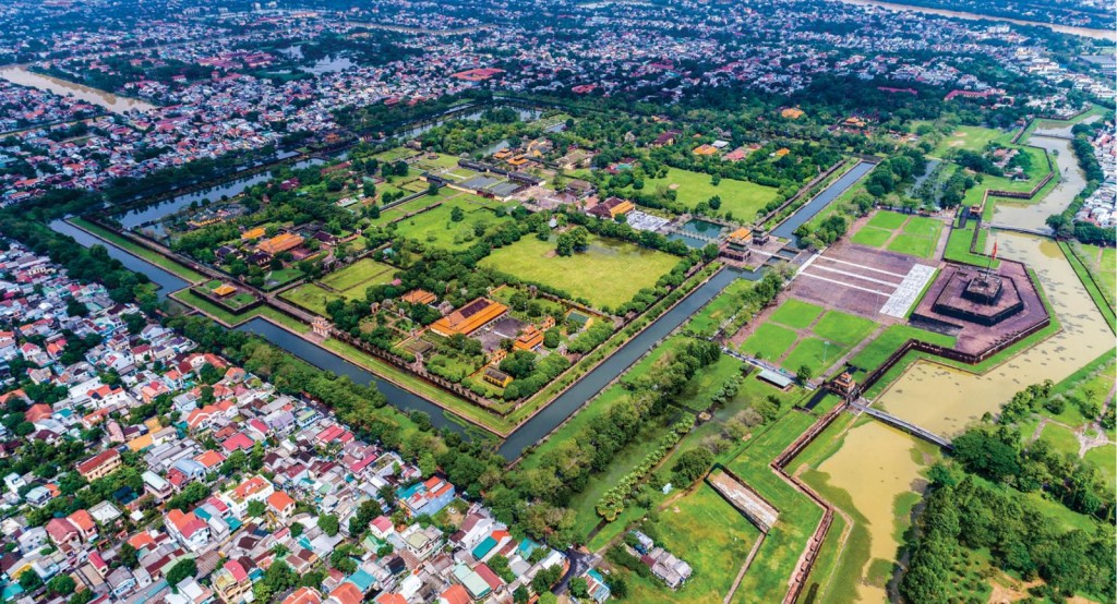 Hình ảnh kinh thành Huế nhìn từ trên cao