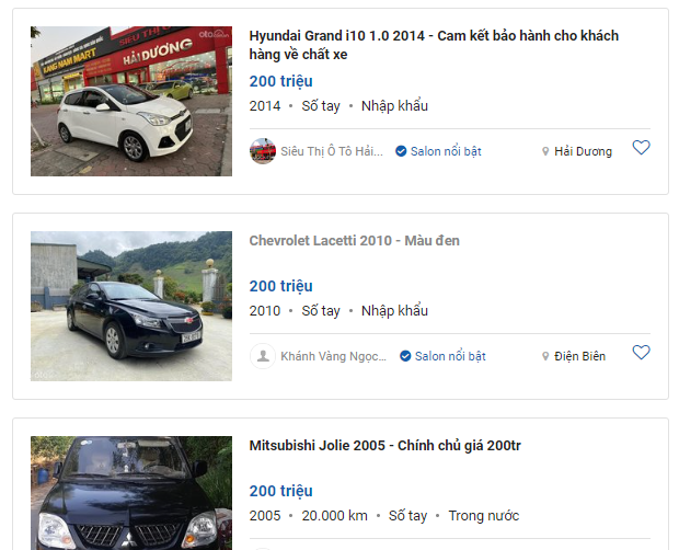 Những gợi &yacute;&nbsp;đ&aacute;ng mua trong tầm gi&aacute; 200 triệu.1