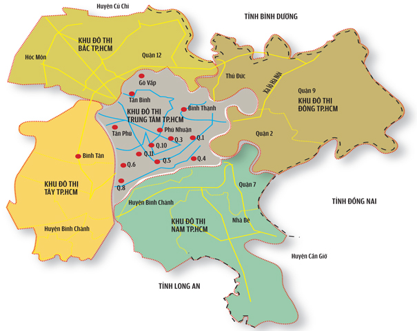 Vị trí quận Bình Tân