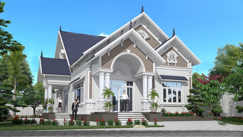 Một mẫu nhà cấp 3 mái Thái