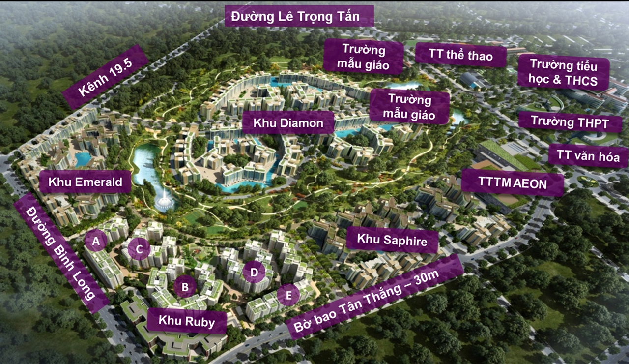Mặt bằng Celadon City