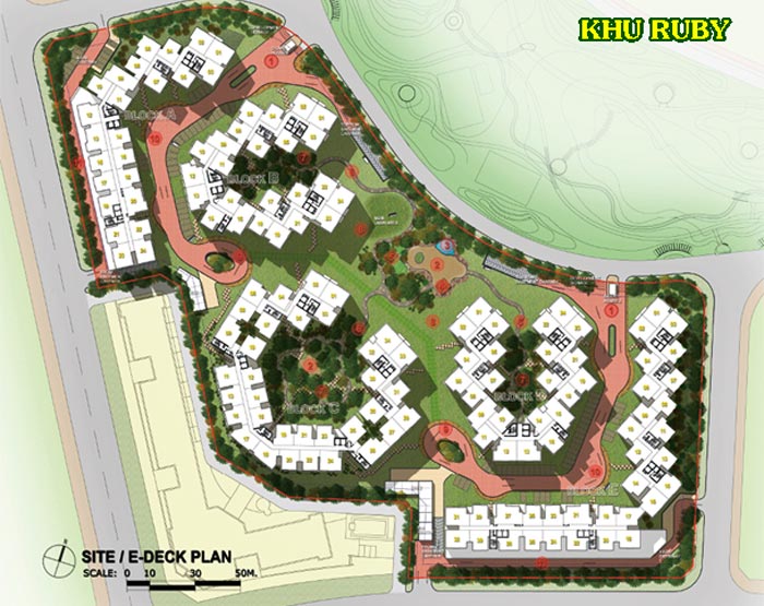 Mặt bằng khu Ruby dự &aacute;n Celadon City