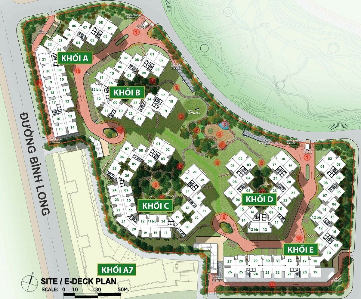 Mặt bằng khu Ruby Celadon City
