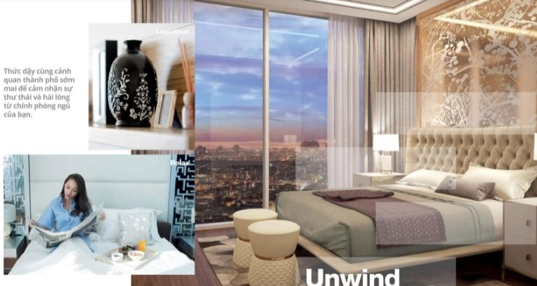 Nội thất phòng ngủ căn hộ Tilia Residences