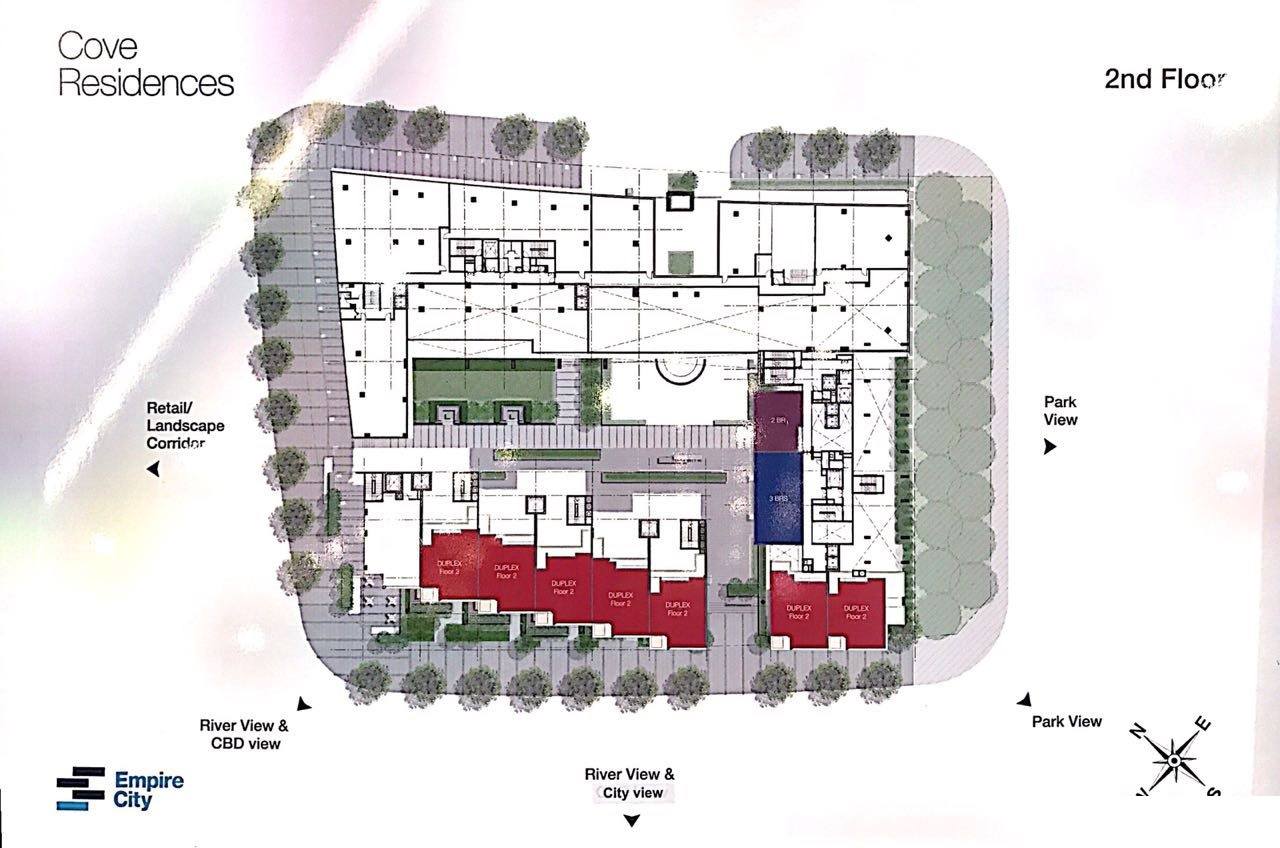 Mặt bằng tầng 2 tòa Cove Empire City