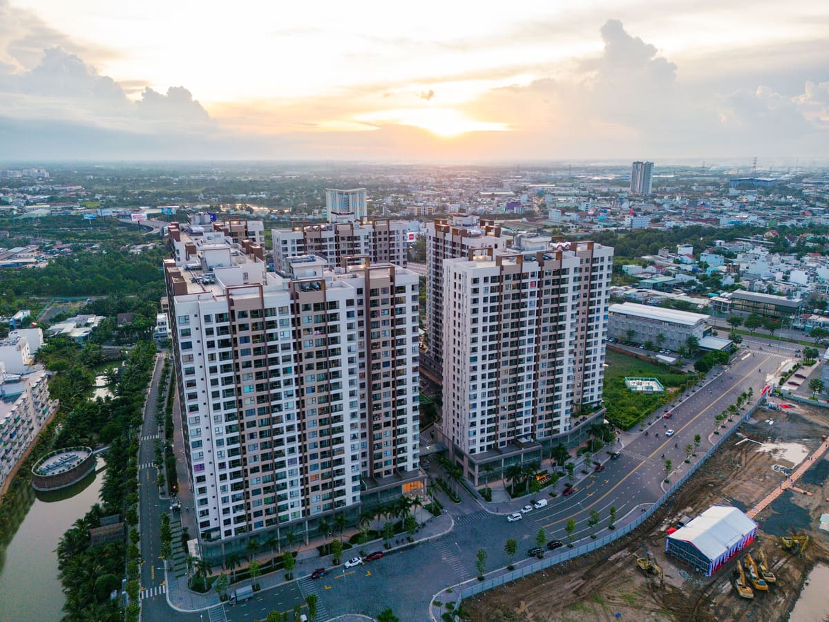 hình ảnh một góc TP.HCM nhìn từ trên cao