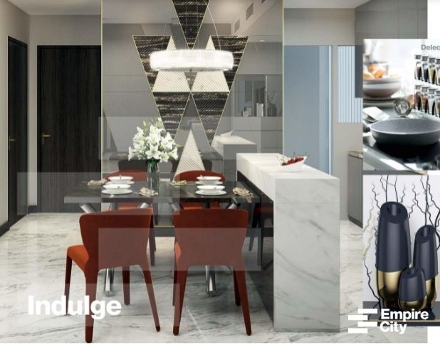 Phòng b&ecirc;́p căn h&ocirc;̣ Tilia Residences