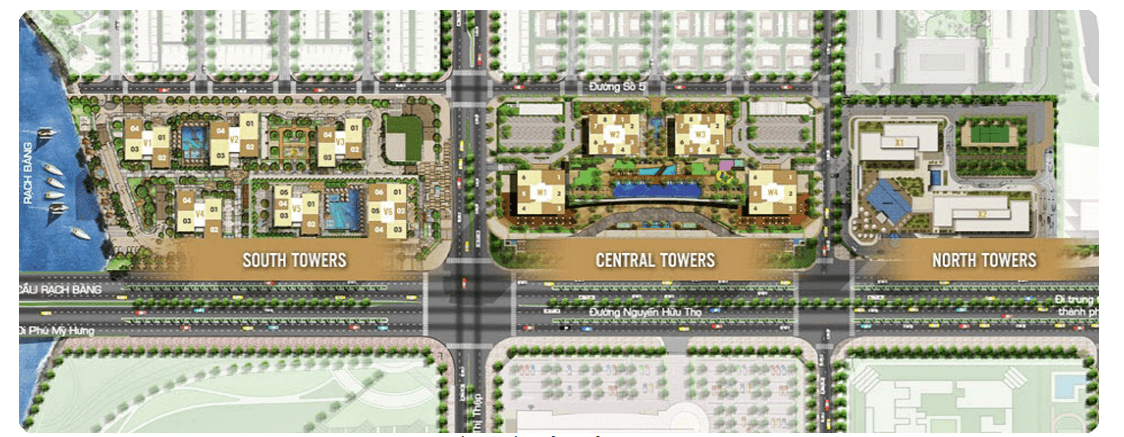 Mặt bằng tổng thể Sunrise City
