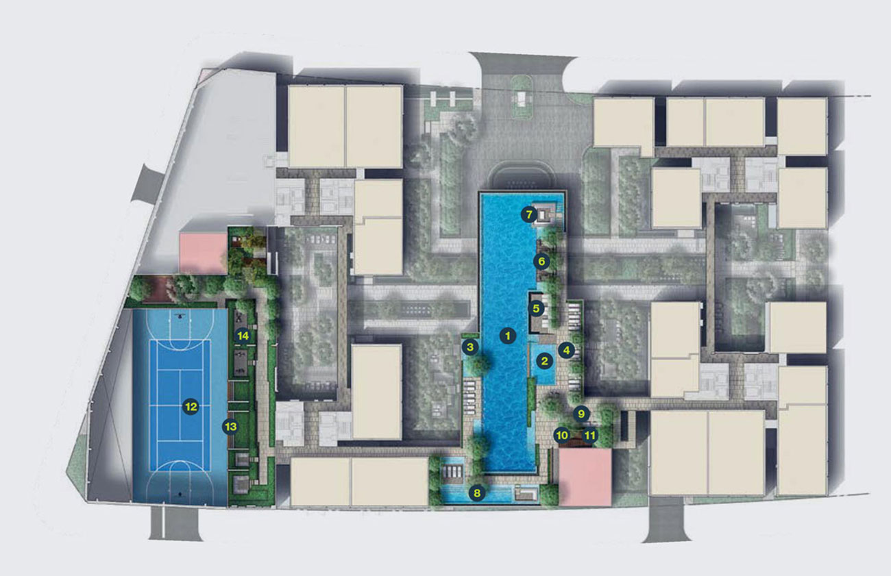 Mặt bằng tổng thể phân khu Cove Residence