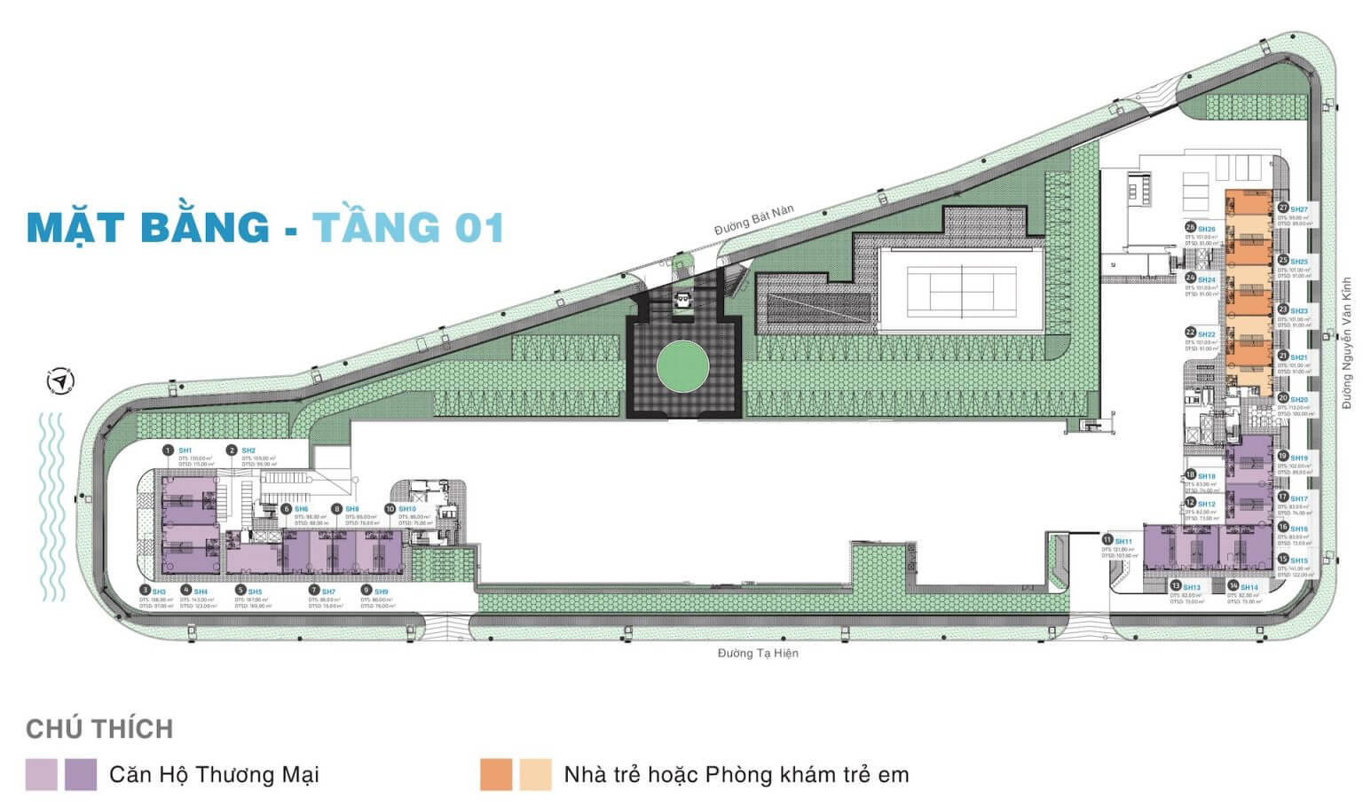 Mặt bằng tầng 1
