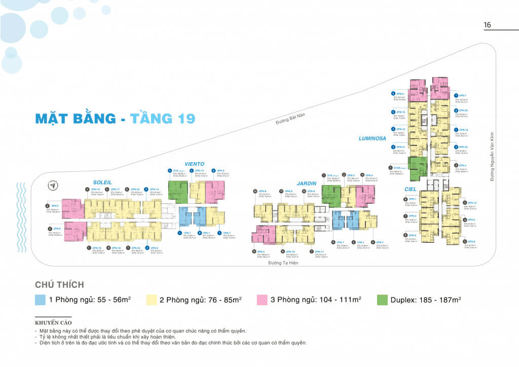 Mặt bằng tầng 19