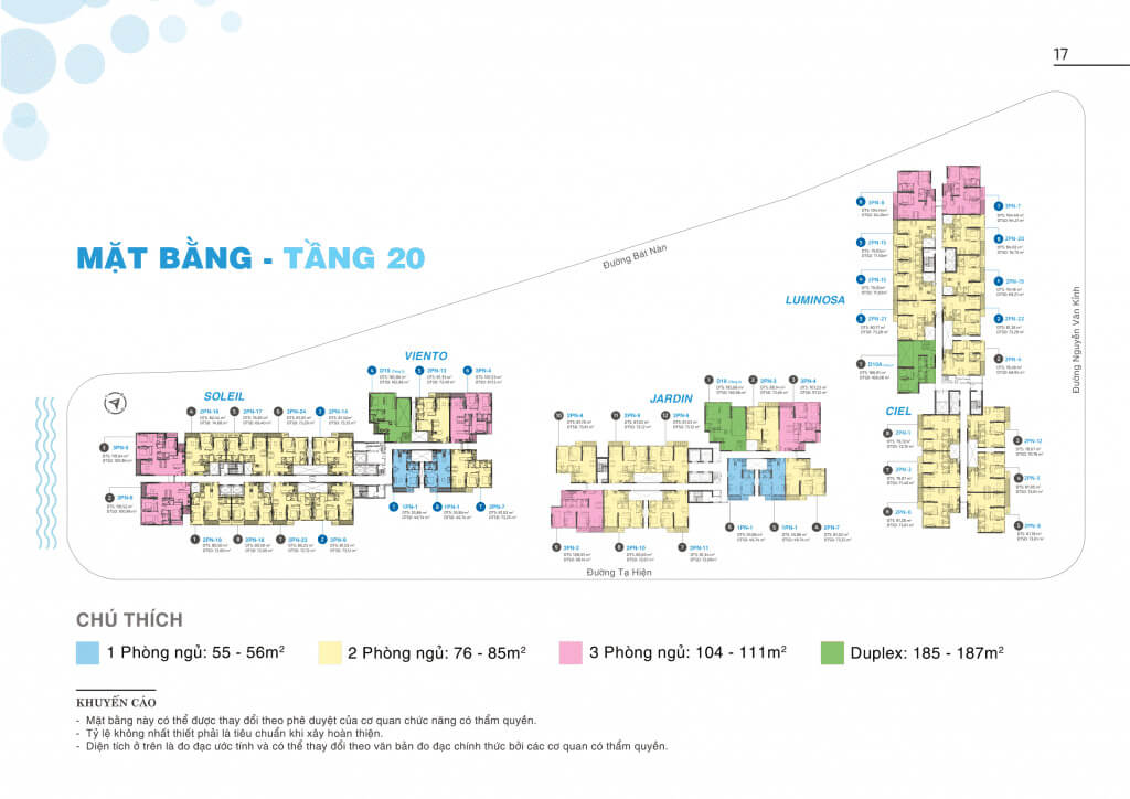 Mặt bằng tầng 20