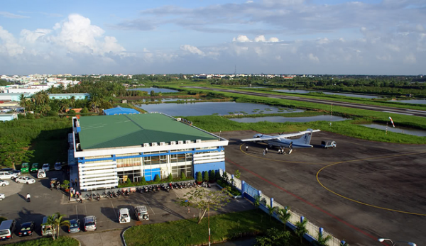 một góc sân bay Cà Mau