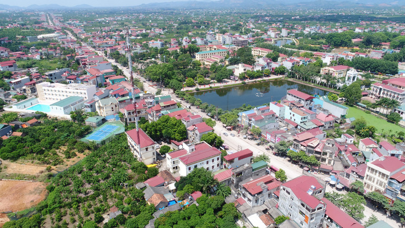Một góc tỉnh Bắc Giang nhìn từ trên cao