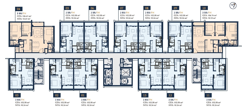 Mặt bằng to&agrave; Berdaz