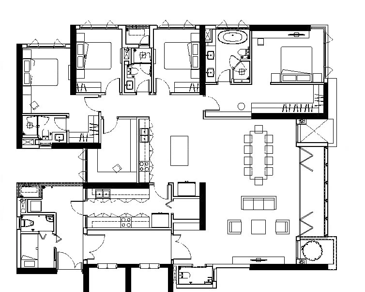 Căn hộ Sky Mansion 4PN thiết kế đơn lập