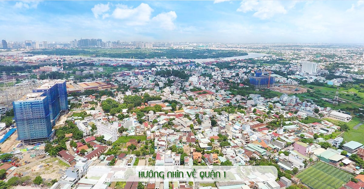 Hướng nhìn từ Lavita Charm về Quận 1