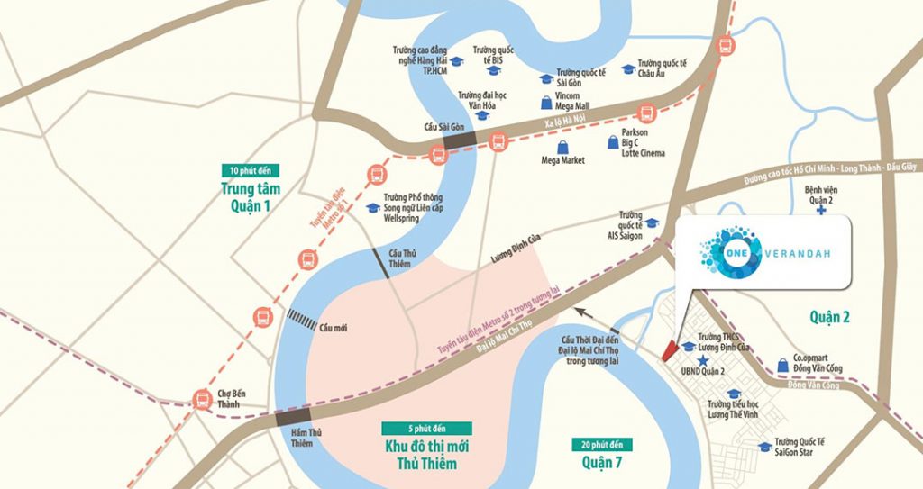 Chung cư One Verandah địa chỉ trên đường Bát Nàn