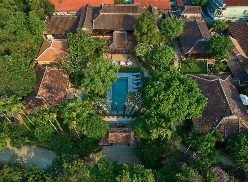 Biệt phủ Lê Gia nhìn từ trên cao