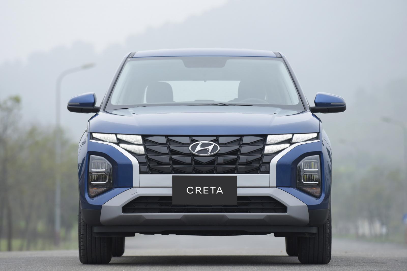 Đầu xe Hyundai Creta 2023.