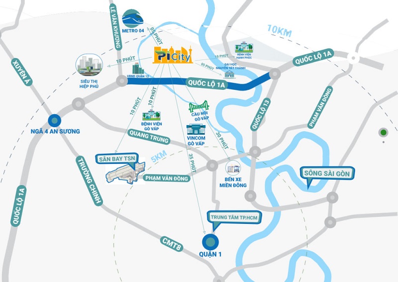 Vị trí dự án Picity High Park quận 12 Vị trí dự án Picity High Park quận 12
