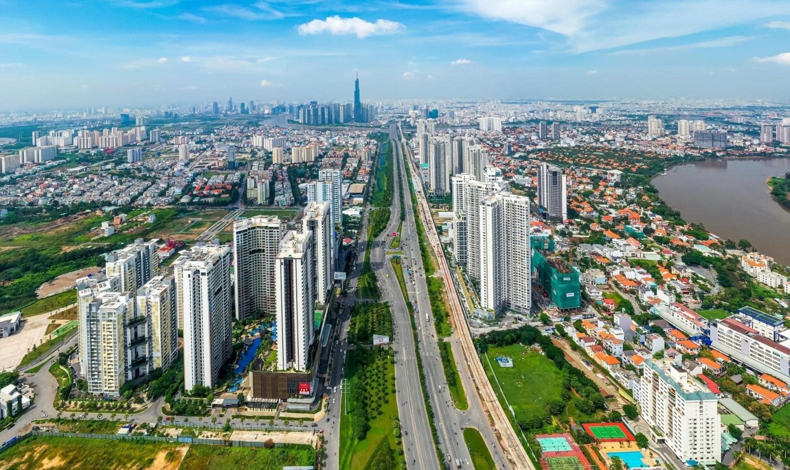Một góc TP.HCM nhìn từ trên cao