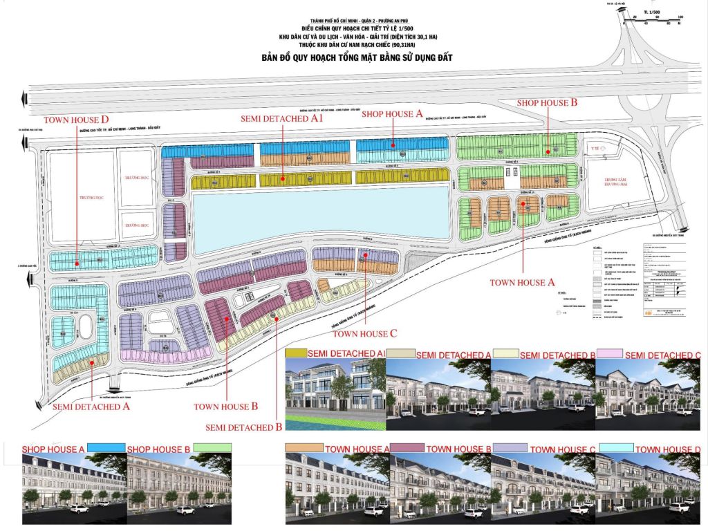 Bản đồ quy hoạch sử dụng đất tại dự án