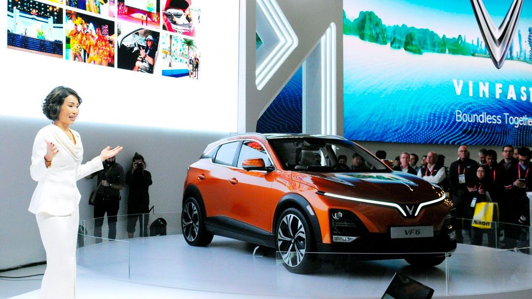 Mẫu xe VinFast VF 6 tại CES 2023
