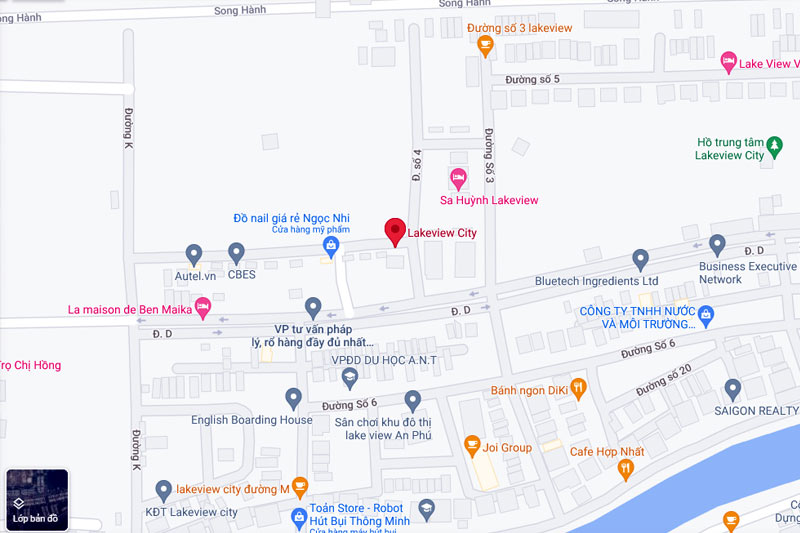 Liên kết tiện ích ngoại khu dự án Lakeview City Quận 2