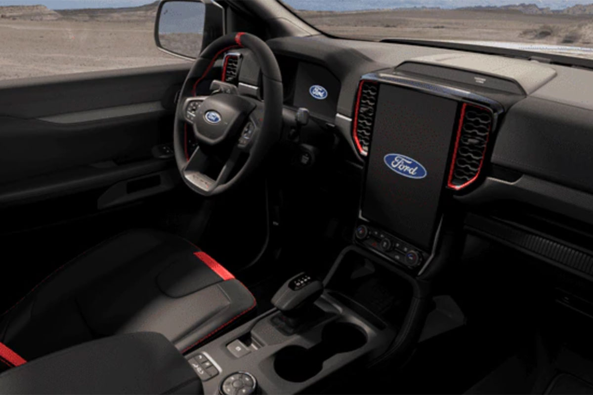 nội thất Ford Ranger Raptor 2023.