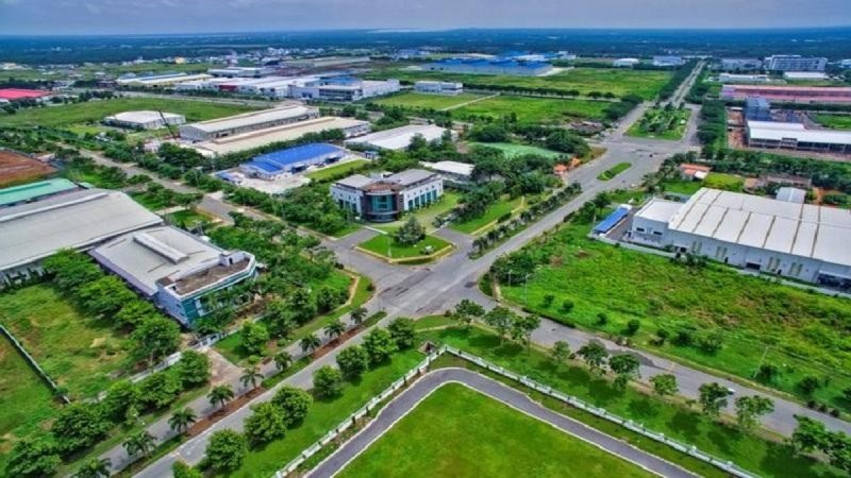 khu đất công nghiệp nhìn từ trên cao