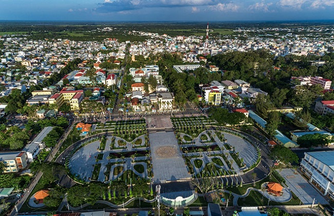 Cảnh quan trung tâm thành phố Trà Vinh, tỉnh Trà Vinh