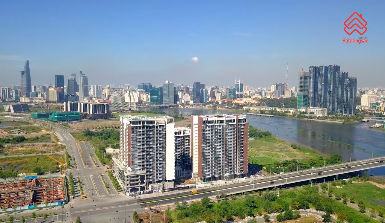 Ảnh thực tế tiến độ dự án The River Thủ Thiêm tháng 3/2022