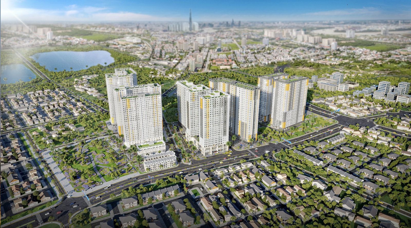 Bcons City toạ lạc ngay mặt đường Đại lộ Thống Nhất rộng 32m