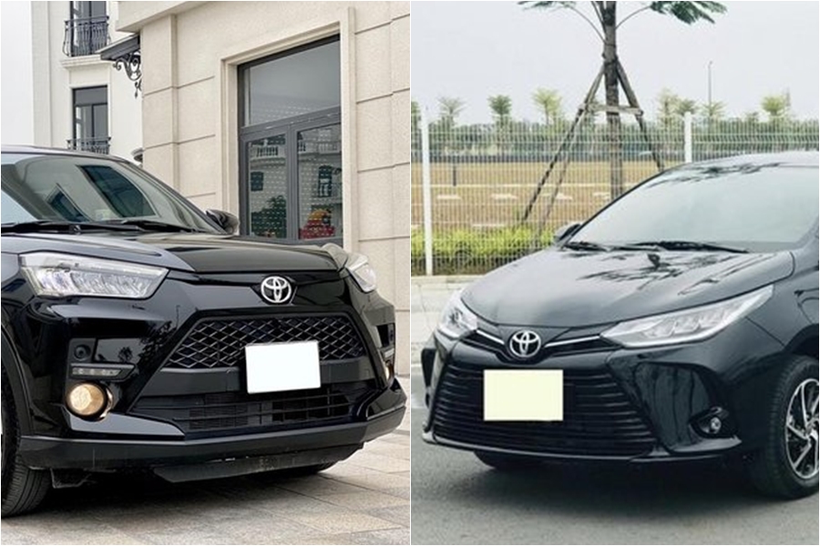 So sánh xe Toyota Raize và Toyota Vios 2022 
